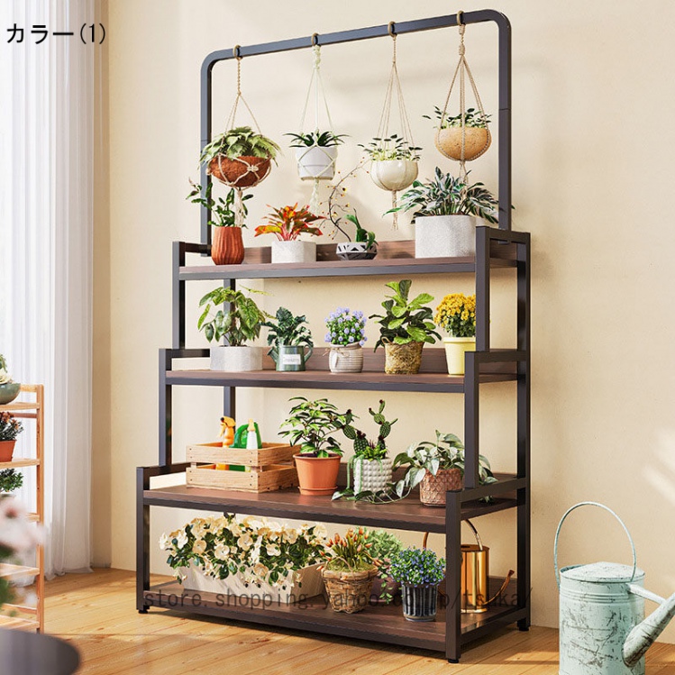 フラワーラック フラワースタンド 花棚 階段式 収納ラック 棚 園芸