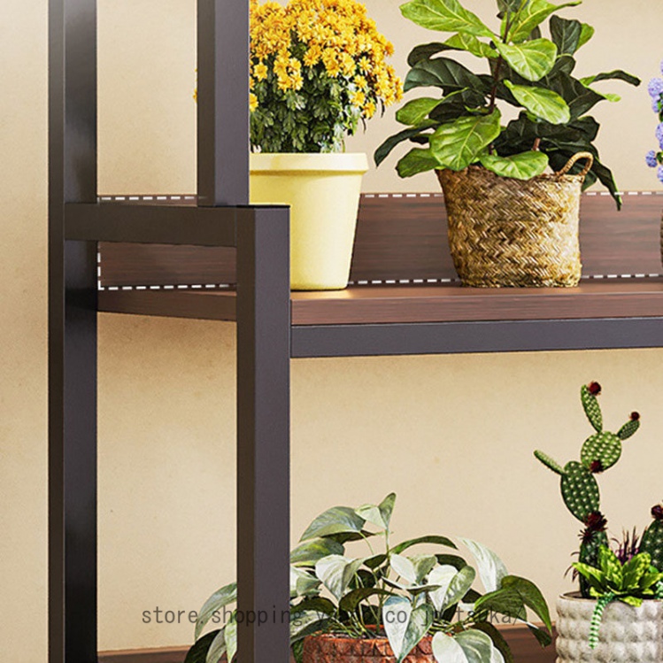 フラワーラック フラワースタンド 花棚 階段式 収納ラック 棚 園芸