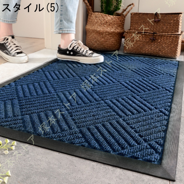 玄関マット 無地 半円 ドアマット 屋外 エントランス インテリア 泥除け カラー 汚れ防止 屋外マット 屋内 玄関マット 北欧 おしゃれ 水洗い 吸水 |  | 05