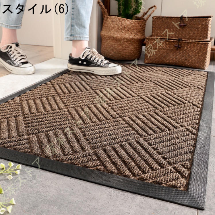 玄関マット 無地 半円 ドアマット 屋外 エントランス インテリア 泥除け カラー 汚れ防止 屋外マット 屋内 玄関マット 北欧 おしゃれ 水洗い 吸水 |  | 06
