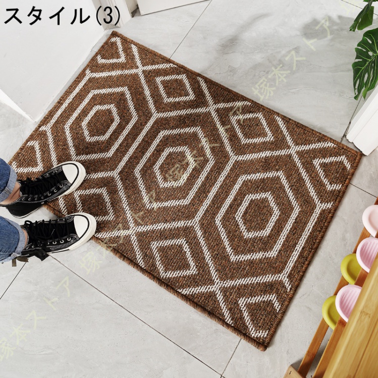 玄関マット 無地 長方形 ドアマット 屋外 エントランス インテリア 泥除け カラー 汚れ防止 屋外マット 屋内 玄関マット 北欧 おしゃれ 水洗い 吸水 |  | 03