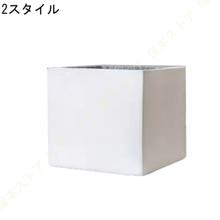 コンクリートのような重厚感のある見た目で 環境にやさしいエコ素材採用の大型プランター 排水穴あり 植木鉢をそのまま入れて植木鉢カバーにも プランター_2