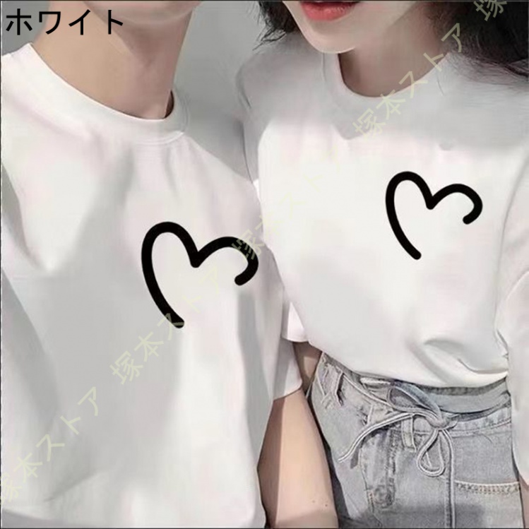 カップル ペアルック tシャツ 夏 お揃い グラデーション Tシャツ 半袖
