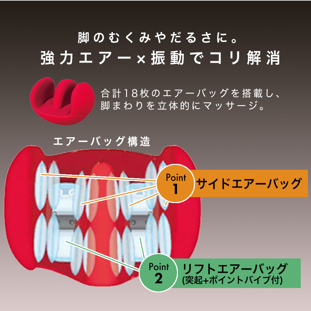 フットマッサージャー フットマッサージ機 ふくらはぎ むくみ解消 足裏 足マッサージ機 足 脚 フットマッサージ器 足裏 脚 AIM-007 関連画像2