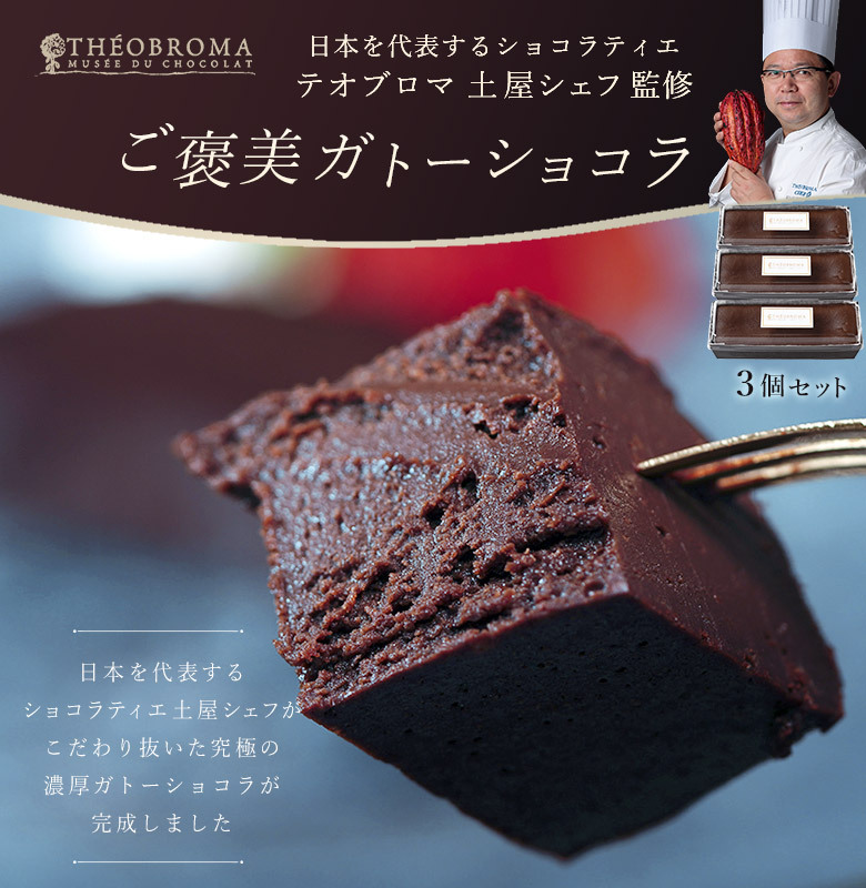 テオブロマ 土屋シェフのご褒美ガトーショコラ 3個 冷凍 送料無料 1z149 イエノミドットコム 通販 Yahoo ショッピング