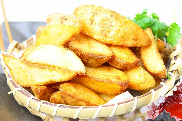 敬老の日 皮付きフライドポテト 1kg 業務用 冷凍食品 : うに カニ