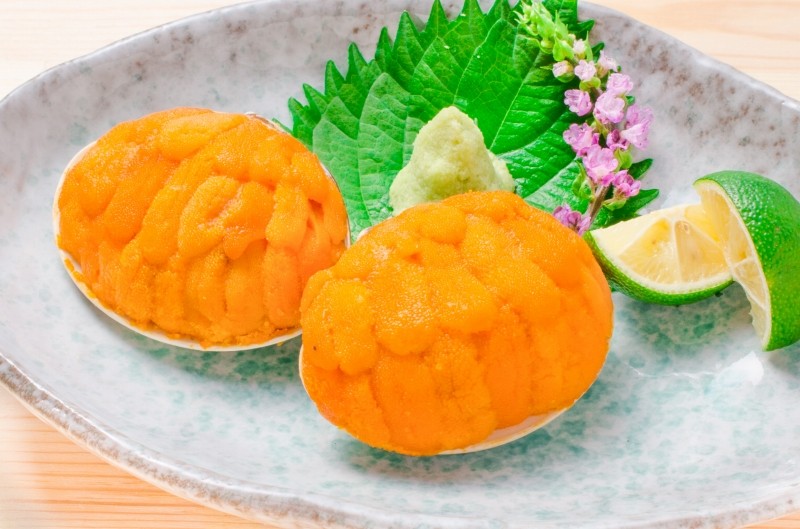 うに貝盛り