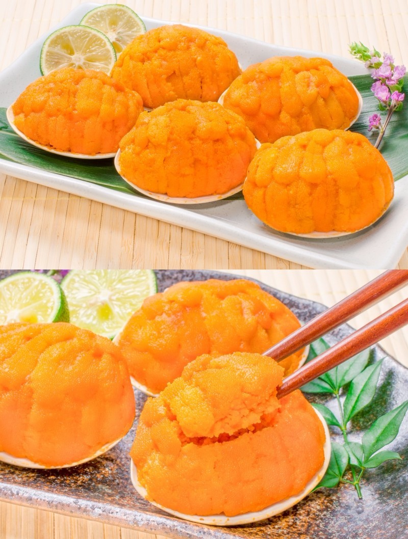 うに貝盛り