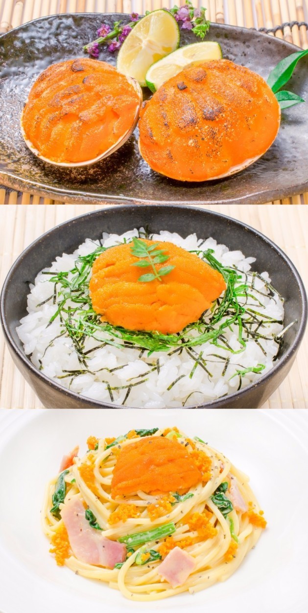 うに貝盛り