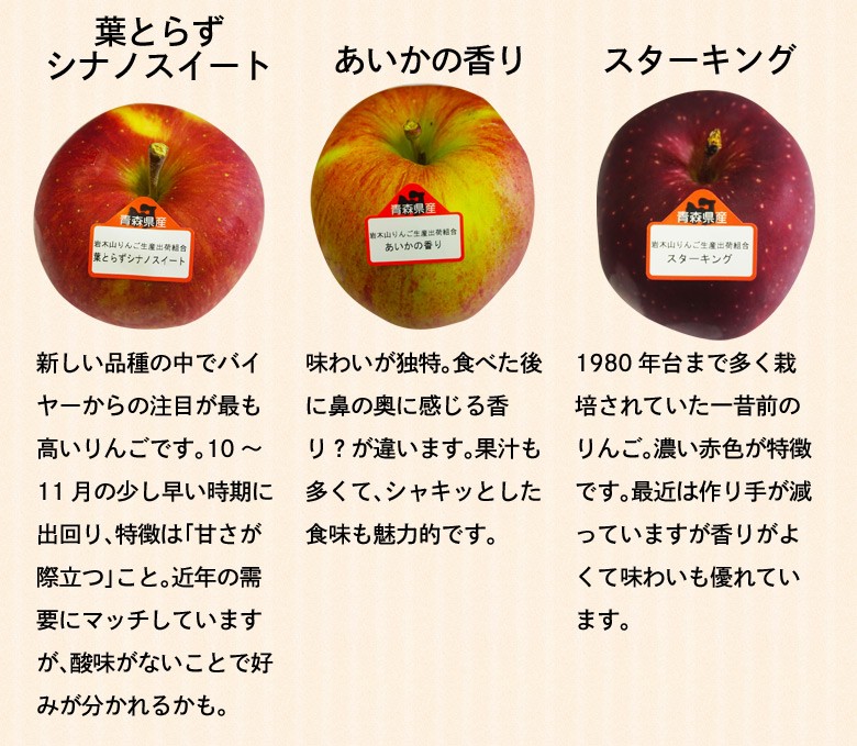 りんご 送料無料 青森県産りんご6品種食べ比べセット（6〜13玉入）約2.5kg 岩木山りんご生産出荷組合 :203z10823:豊洲からの直送便  ヤフー店 - 通販 - Yahoo!ショッピング