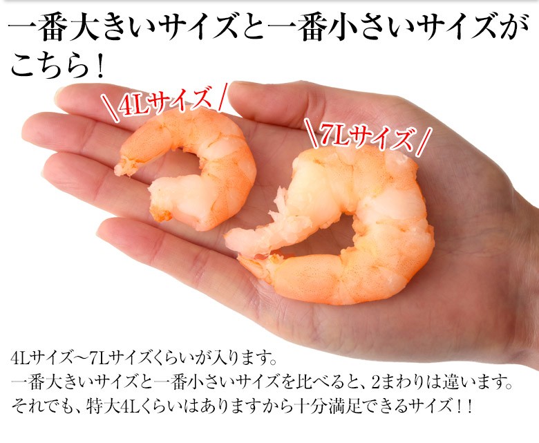 えび むき海老 特大ムキエビ 無選別 1kg 解凍後約800g むきえび 殻なし 背ワタ除去済み エビチリ エビマヨ 簡単調理 冷凍 送料無料  :201z06930:イエノミドットコム - 通販 - Yahoo!ショッピング