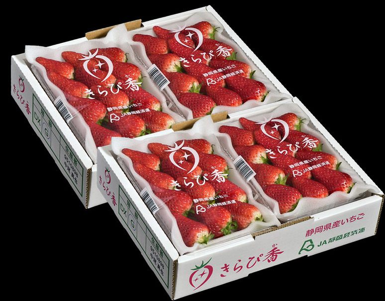きらぴ香 静岡県産 いちご DX・G4パック（1パック：約260g）産地箱
