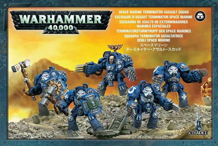 【新品】 スペースマリーン ターミネーターアサルトスカッド ウォーハンマー40ｋ　SPACE MARINES TERMINATOR ASSAULT  SQUAD WARHAMMER40,000