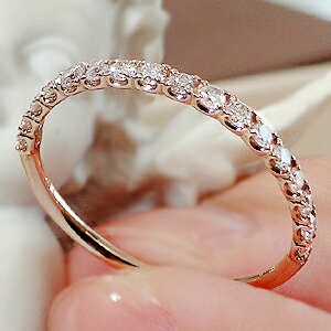 商品画像４ Pt950 1.0ct H-SI Vライン ダイヤモンド エタニティ リング