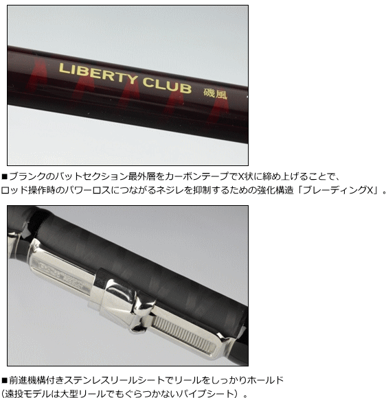 リバティクラブ磯風3号53 DAIWA（釣り） リバティクラブ 磯風 3号-53遠投・K ダイワ 振出
