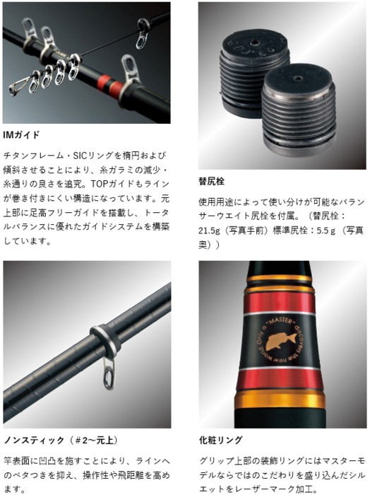 がまかつ　マスターモデルⅡ チヌ　MH-50 Gamakatsu がまかつ がま磯 マスターモデル2 チヌ M-50 / 磯竿