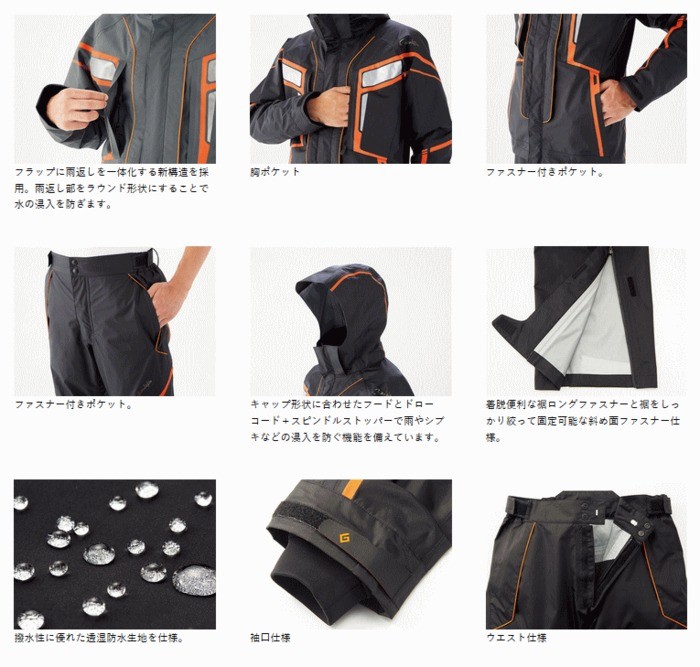 がまかつ フィッシング レインスーツ Gm 3530 チャコール カーボンブラック 3l お取り寄せ 送料無料 釣り フィッシング 3l 釣人館ますだ 店