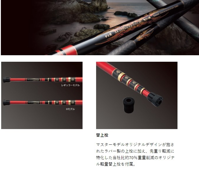 Gamakatsu がまかつ がま磯 マスターモデル2 たもの柄 H5.5m