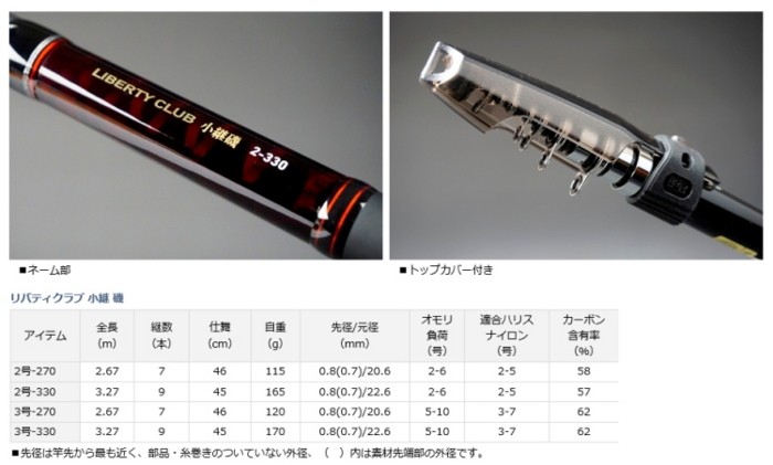 ダイワ リバティクラブ 小継 磯 2号-330 (O01) (D01) (SP