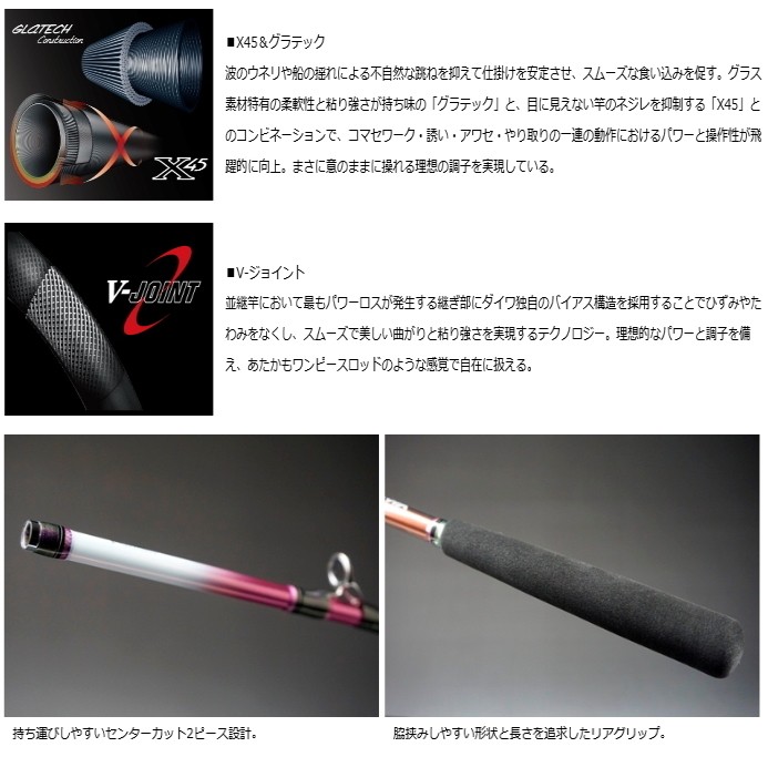 【新品未使用】船竿 ダイワ リーオマスターSX真鯛 M-300・N/釣具 DAIWA（ダイワ） 船竿 リーオマスター SX 真鯛 S-300 / daiwa / 釣具