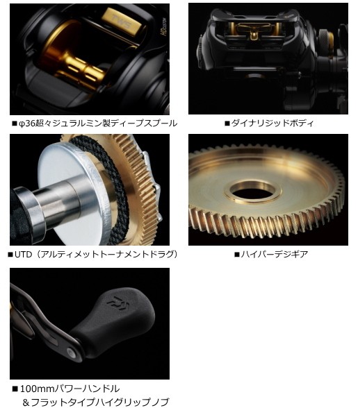 DAIWA（釣り） ベイトリール ダイワ タトゥーラ HD カスタム