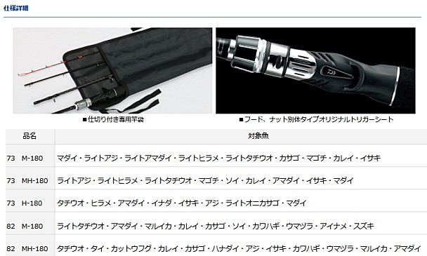 DAIWA（ダイワ） 船竿 モバイル X 82 MH-180 / 釣具 / daiwa : 釣人館