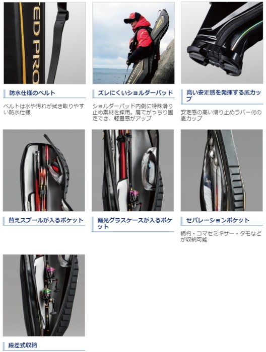 シマノ 19 ロッドケース リミテッドプロ BR-111S ブラッドレッド