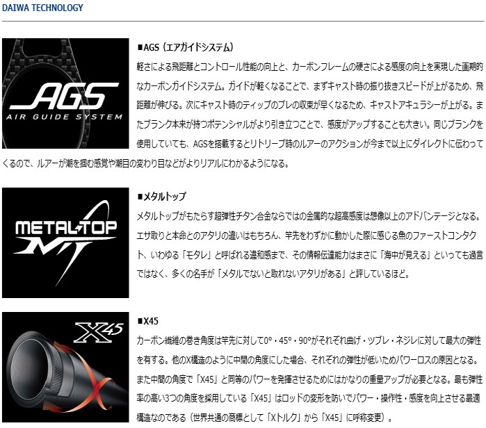DAIWA（ダイワ） 船竿 エメラルダス AIR AGS イカメタル N65ULB IM