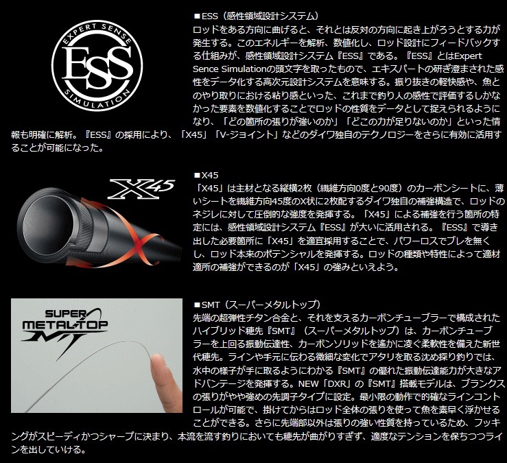 DAIWA（ダイワ） 磯竿 DXR 1.5-52SMT / daiwa / 釣具 : フィッシング