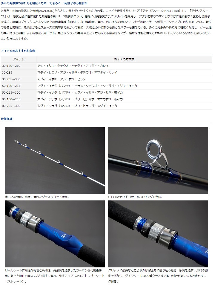 買収 ダイワ アナリスター７３ ３０－２１０ sushitai.com.mx