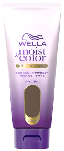 ウエラ モイスト＆カラー トリートメント ダークブラウン (200mL) 白髪用 染毛料 WELLA｜tsuruha