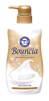 牛乳石鹸 バウンシア ボディソープ プレミアムモイスト ポンプ付 (460mL) ボディソープ｜tsuruha