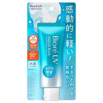 花王 ビオレ UV アクアリッチ ウォータリーエッセンス SPF50+ PA++++ (70g) 日焼け止め 顔・からだ用｜tsuruha