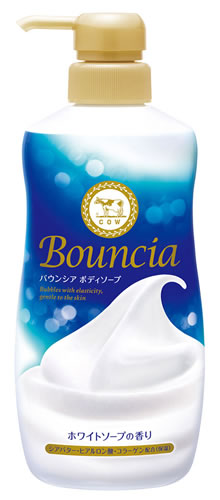 牛乳石鹸 バウンシア ボディソープ ホワイトソープの香り ポンプ付 (480mL)｜tsuruha
