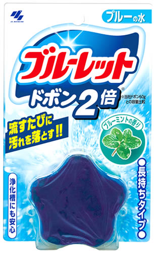 小林製薬 ブルーレット ドボン2倍 ブルーミント (120g) トイレ用芳香洗浄剤｜tsuruha