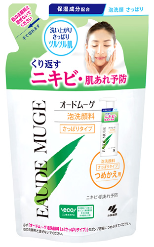 小林製薬 オードムーゲ 泡洗顔料 さっぱりタイプ つめかえ用 (130mL) 詰め替え用｜tsuruha