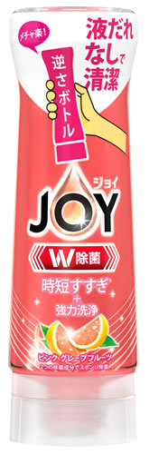 P&G 除菌ジョイ コンパクト ピンクグレープフルーツの香り 逆さボトル (290mL) 台所用洗剤 食器用洗剤　P＆G｜tsuruha