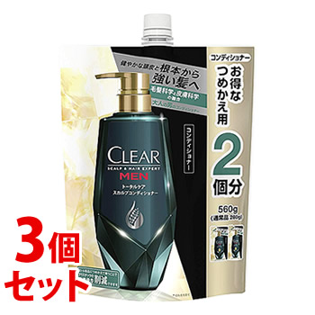 ԥåա˥꡼ ꥢե ȡ륱 ץǥʡ Ĥᤫ (560g)3ĥå ͤؤ  CLEAR for men