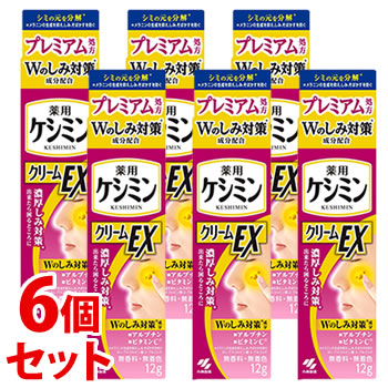 《セット販売》 小林製薬 薬用 ケシミンクリームEXαa (12g)×6個セット シミ対策 医薬部外品 送料無料 :10162135:ツルハドラッグ ヤフー店