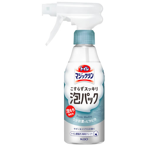 花王 トイレマジックリン こすらずスッキリ泡パック サボン＆シトラスの香り 本体 (300mL) トイレ用合成洗剤｜tsuruha