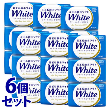 《セット販売》　花王 花王石鹸ホワイト 普通サイズ (85g×3個)×6個セット 固形 せっけん 石けん