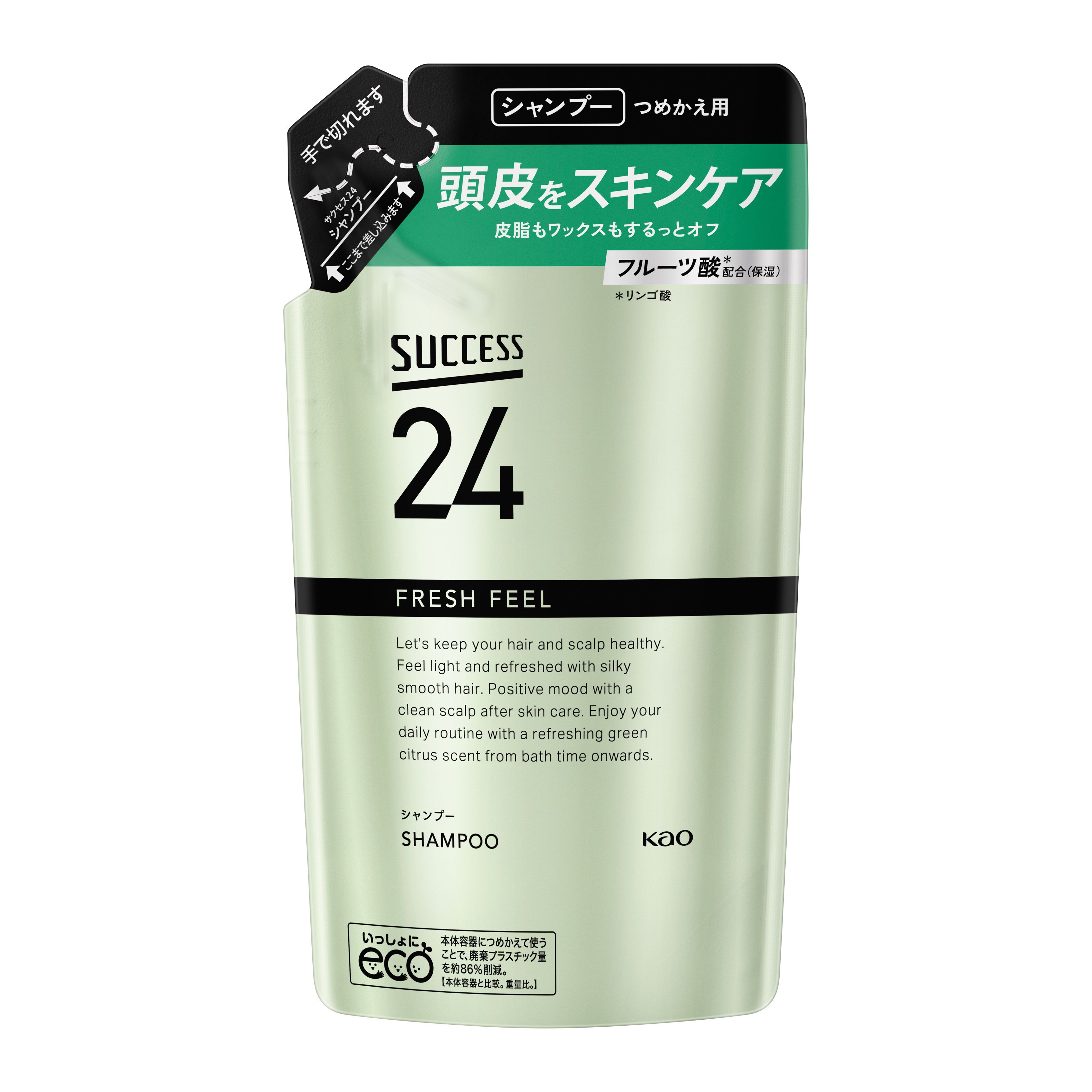 Yahoo! Yahoo!ショッピング(ヤフー ショッピング)花王 サクセス24 フレッシュフィールシャンプー つめかえ用 （320mL） 詰め替え用 男性用 メンズシャンプー