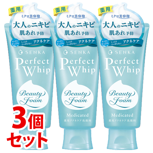 《セット販売》　ファイントゥデイ 洗顔専科 パーフェクトホイップ アクネケア (120g)×3個セット 洗顔フォーム　医薬部外品｜tsuruha