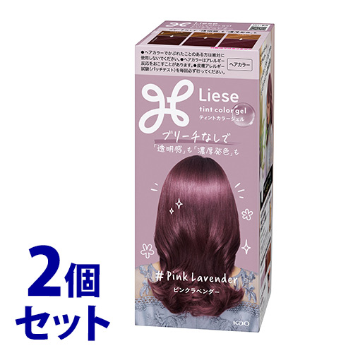 《セット販売》　花王 リーゼ ティントカラージェル ピンクラベンダー (191mL)×2個セット ヘアカラーリング剤　医薬部外品