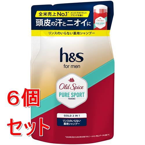 �s�Z�b�g�̔��t P&amp;G h&amp;sformen�S�[���h2in1SP�I�[���h�X�p�C�X�l��(300g)×6�Z�b�g �X�J���v�V�����v�[��򕔊O�i