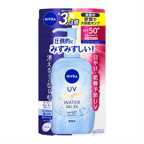 花王 ニベアUV ウォータージェルEX ポンプ 270g 日焼け止め : ツルハ