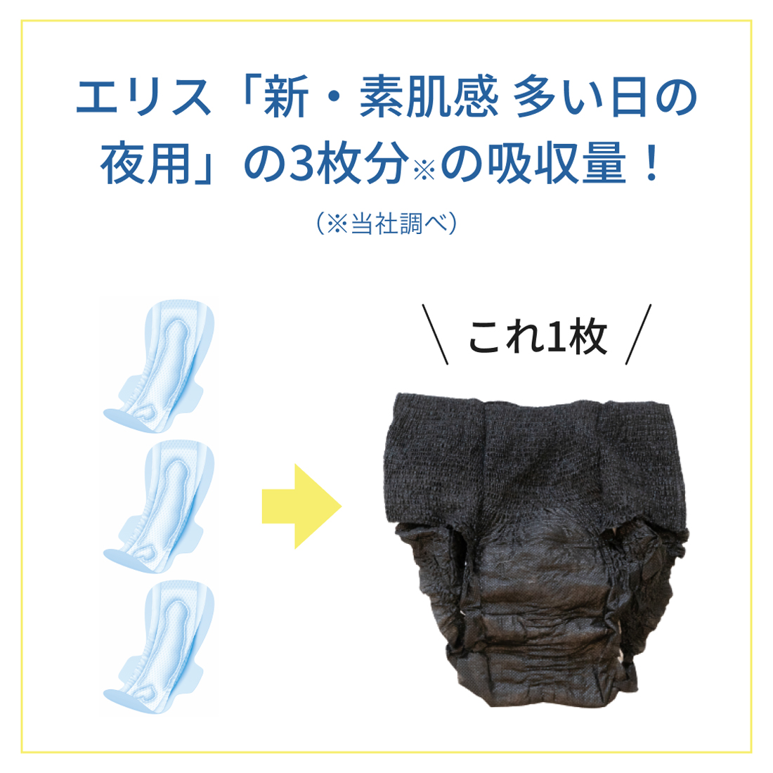 セット販売》 大王製紙 エリスショーツ M-L 昼・夜長時間用 ブラック