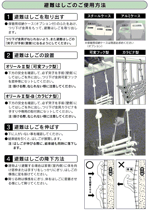 メーカー包装済】オリールII ２階用 ステンレス製格納箱 「Ｓ」 避難