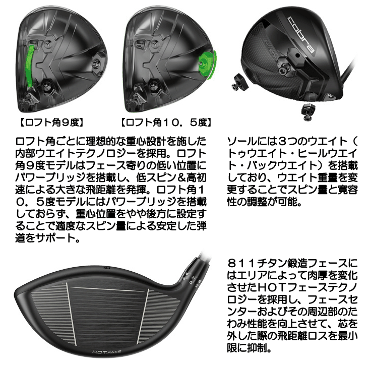 コブラDS-ADAPT LS ツアーAD GC6XドライバーアダプトCOBRA DS-ADAPT LS Driver – COBRA Golf