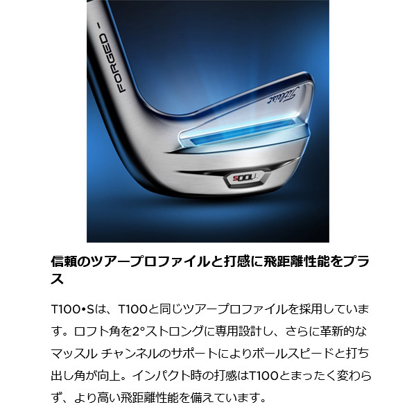 タイトリスト 2021 T100S N.S.PRO105T スチール アイアン5本セット I#6